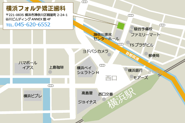 横浜駅西口・地図